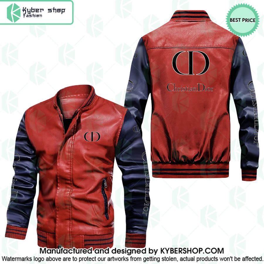 Dior Leather Bomber Jacket