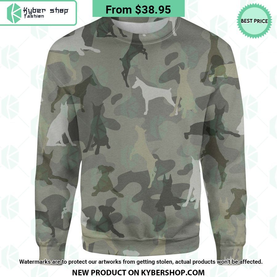 Doberman Pinscher Camo Sweatshirt