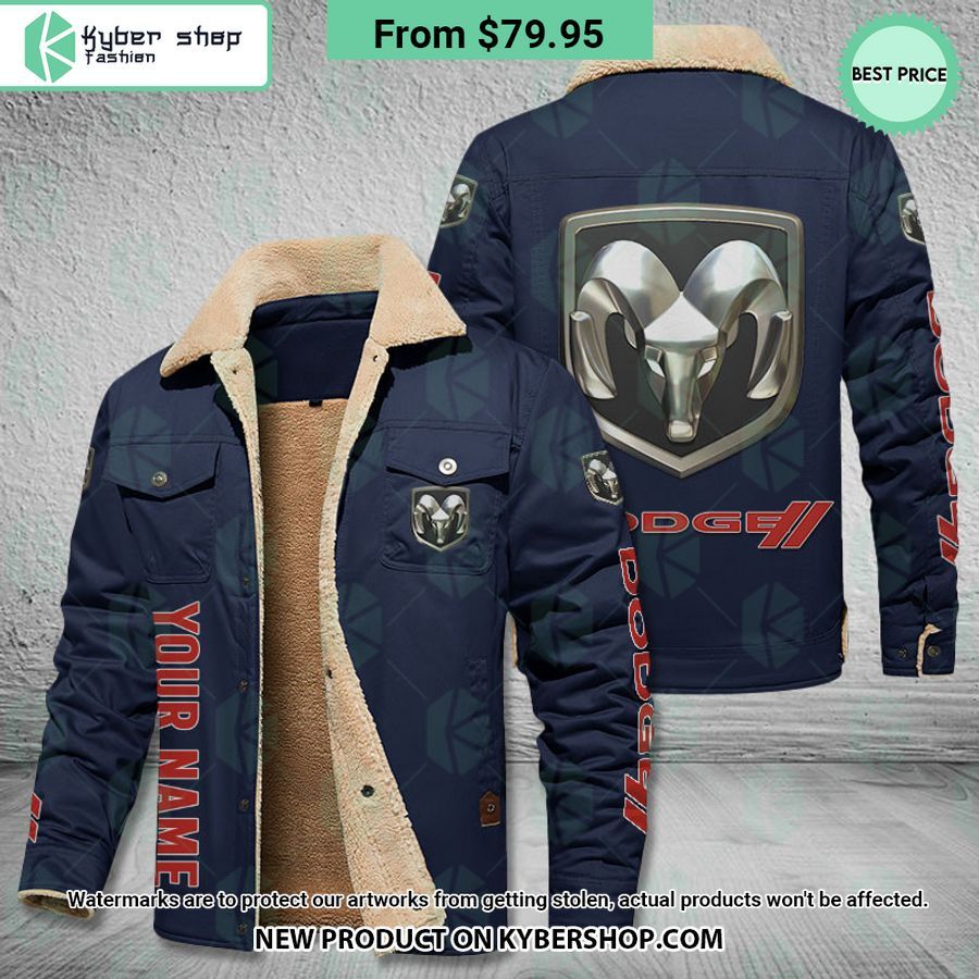 Dodge RAM CUSTOM Fleece Leather Jacket