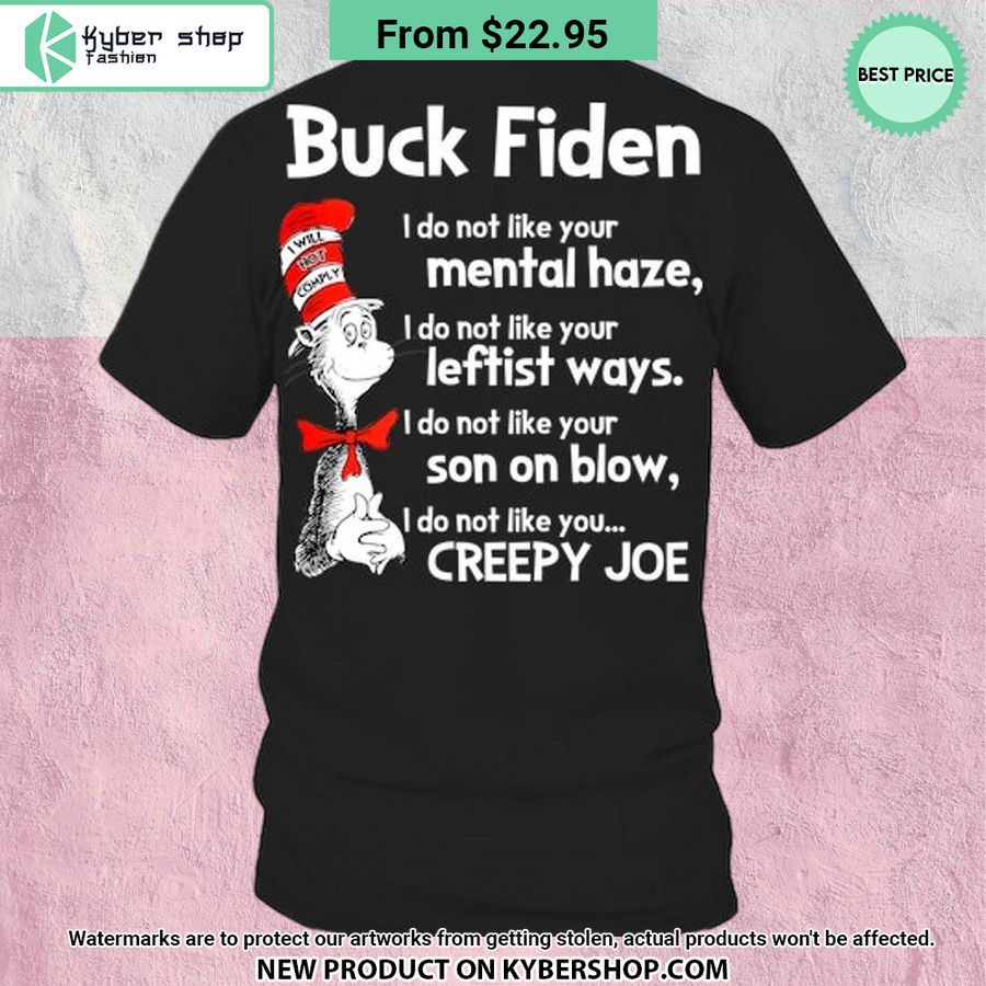 Dr Seuss Cat Bick Fiden I Do Not Like You Creepy Joe Shirt