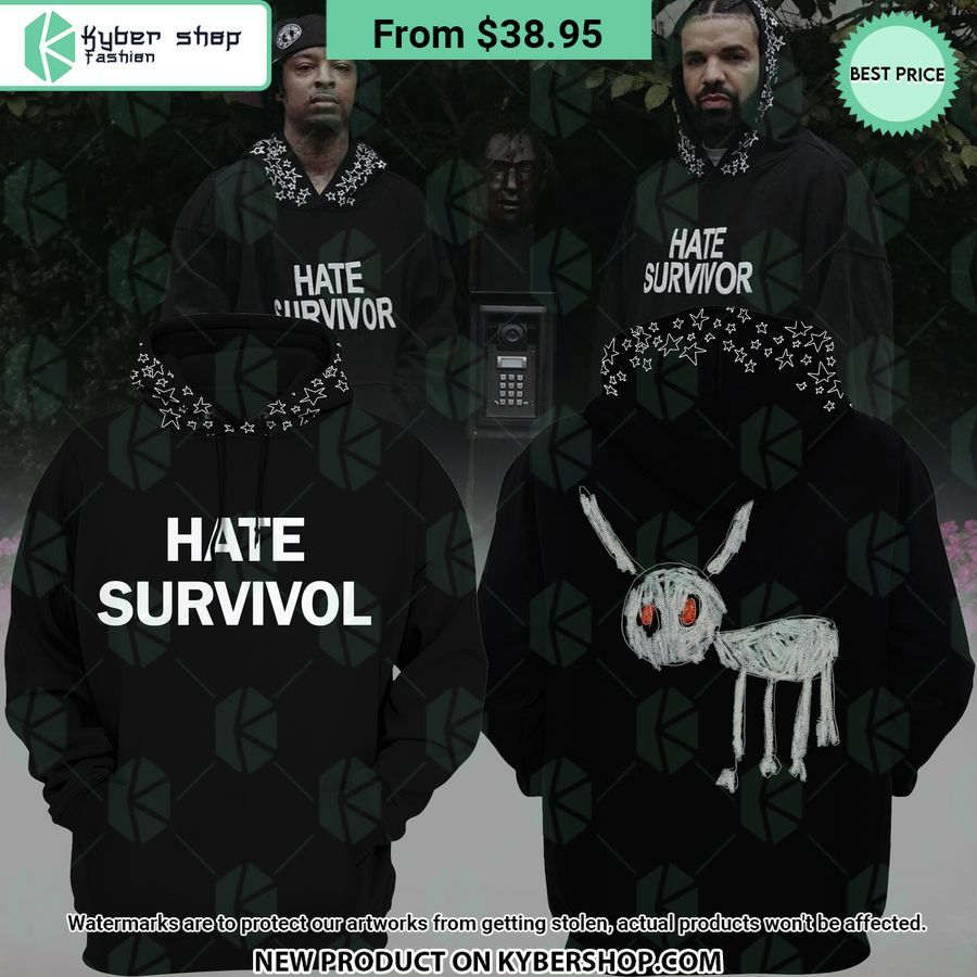 Drake For All The Dogs Hate Survivor Hoodie, Pants