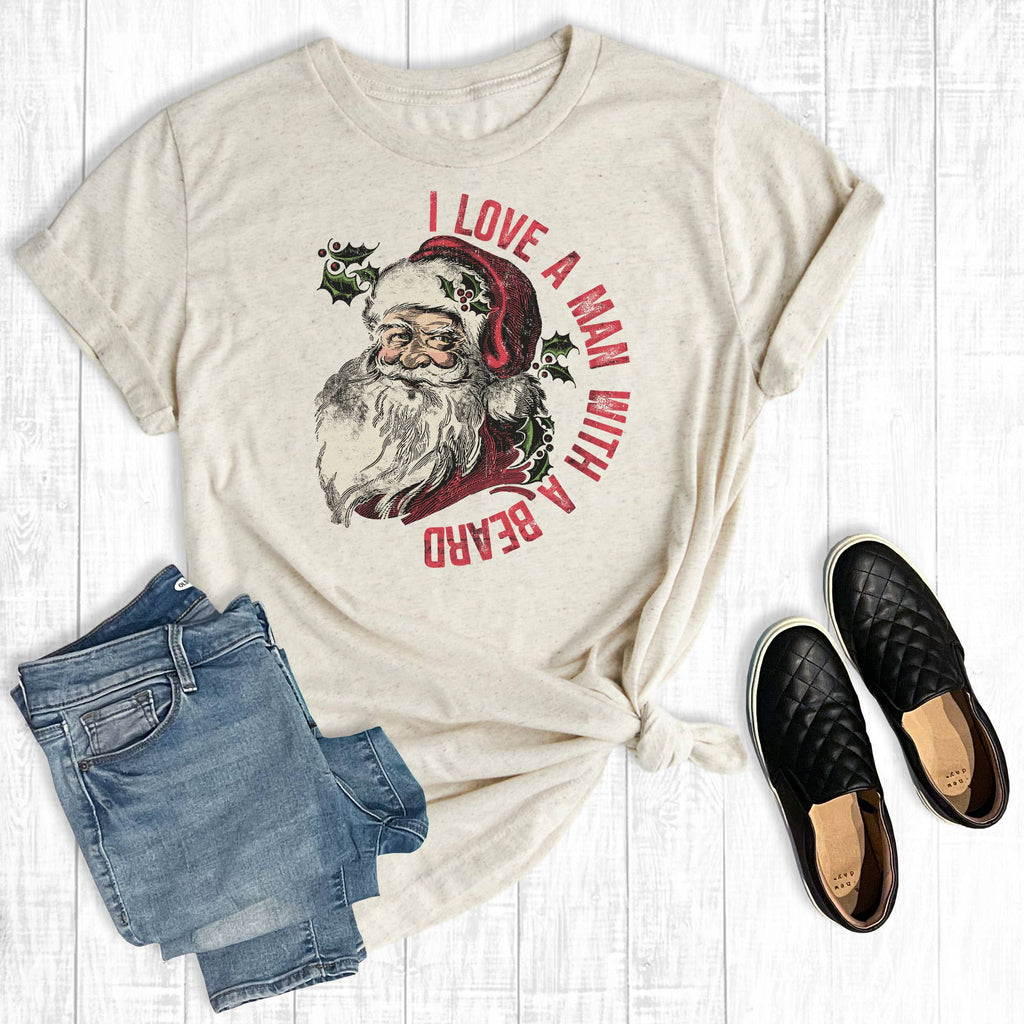 I Love A Man with A Beard Santa