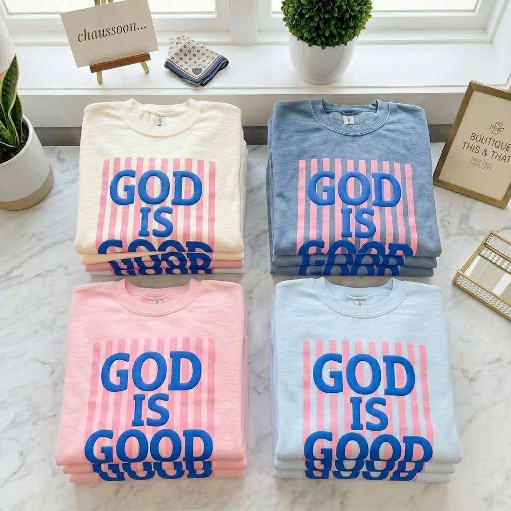 God Is Good Puff Tee