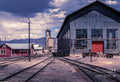 East Ely Railyard Print Unisex , , , Long Sleeve Tee