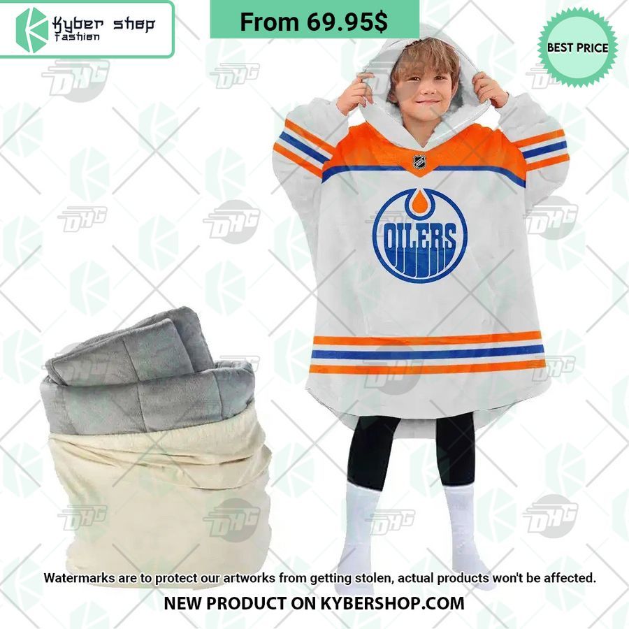 Edmonton Oilers Hoodie Blanket