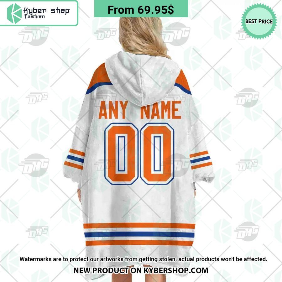 Edmonton Oilers Hoodie Blanket