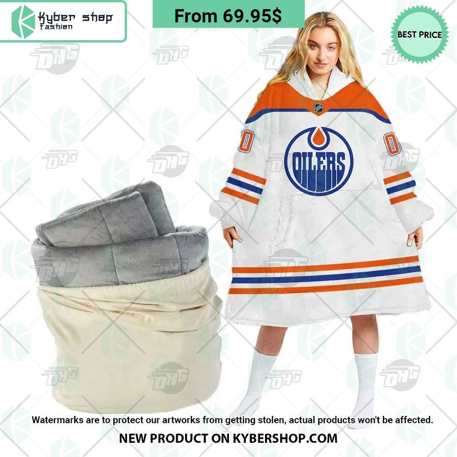 Edmonton Oilers Hoodie Blanket