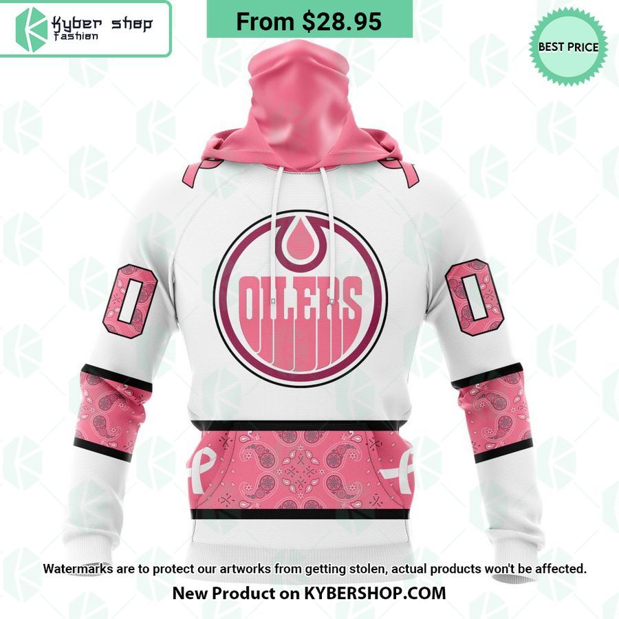 Edmonton Oilers In October We Wear Pink Breast Cancer Shirt