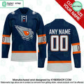 Edmonton Oilers Reverse Retro CUSTOM Hockey Jersey