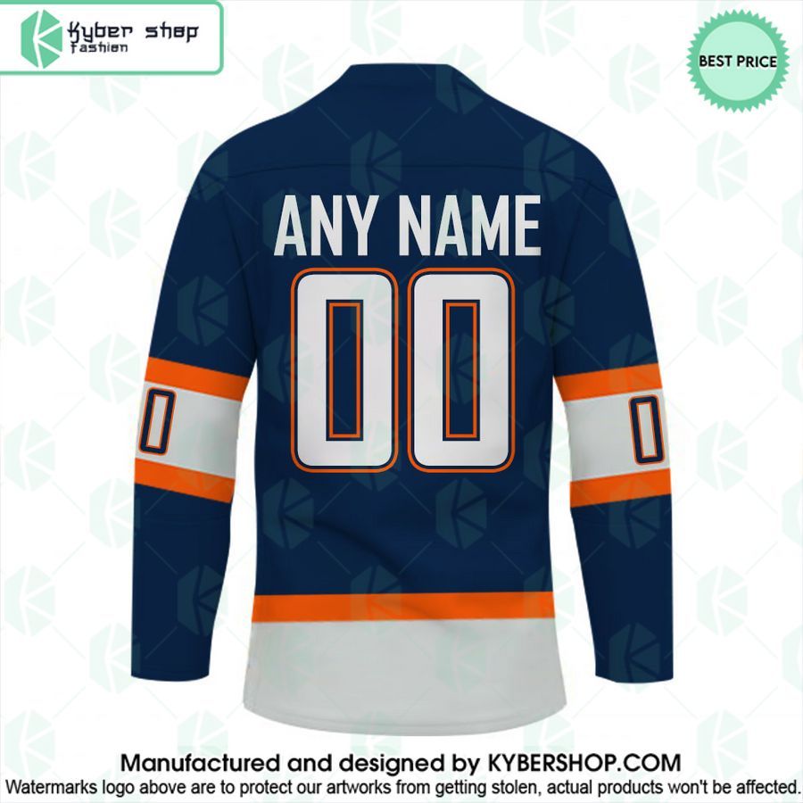 Edmonton Oilers Reverse Retro CUSTOM Hockey Jersey