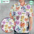 Eevee Evolution Pattern Hawaiian Shirt Shorts