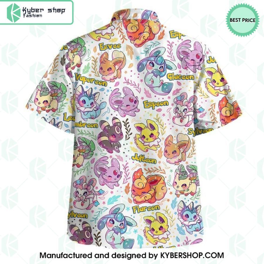 Eevee Evolution Pattern Hawaiian Shirt Shorts