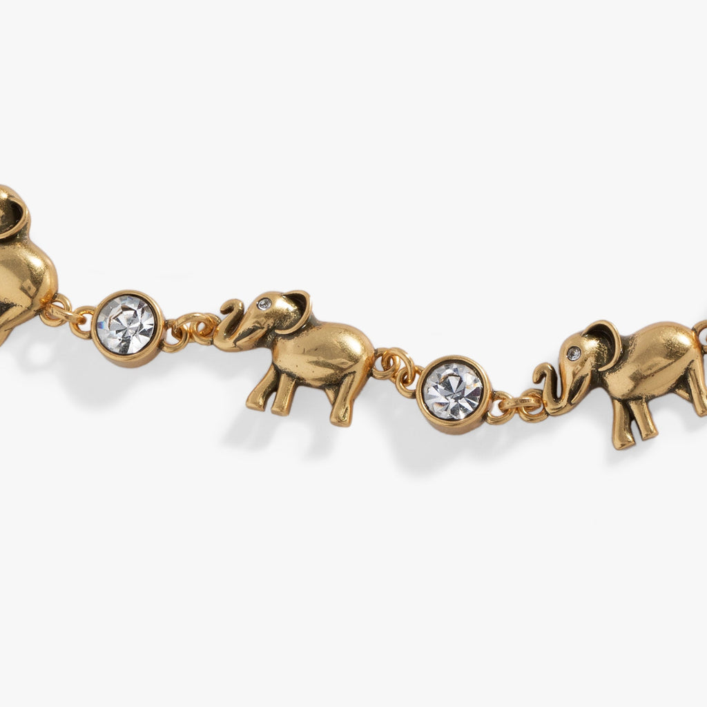Elephant Crystal Bolo Bracelet T-Shirts