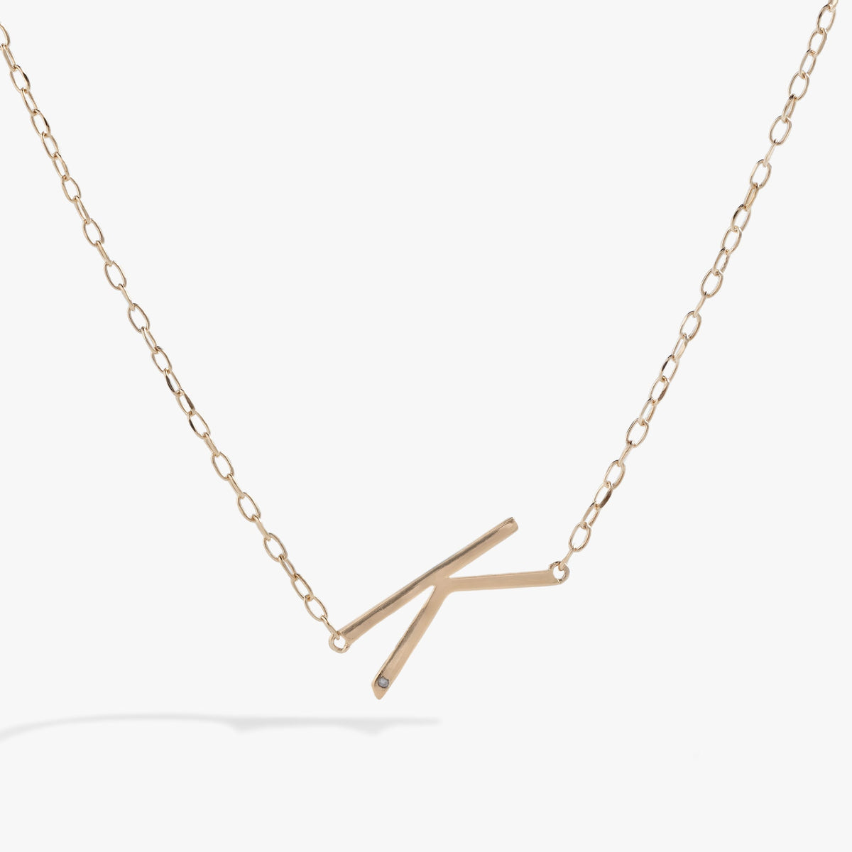 Initial K Precious Elongated Necklace T-Shirts