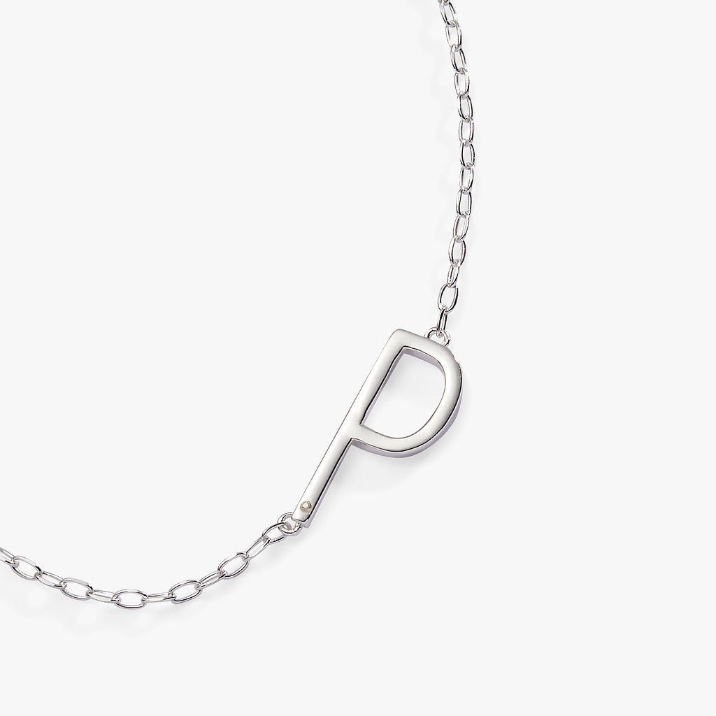 Initial P Precious Elongated Necklace T-Shirts