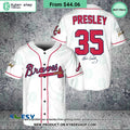 Elvis Presley 35 Atlanta Braves Baseball Jersey
