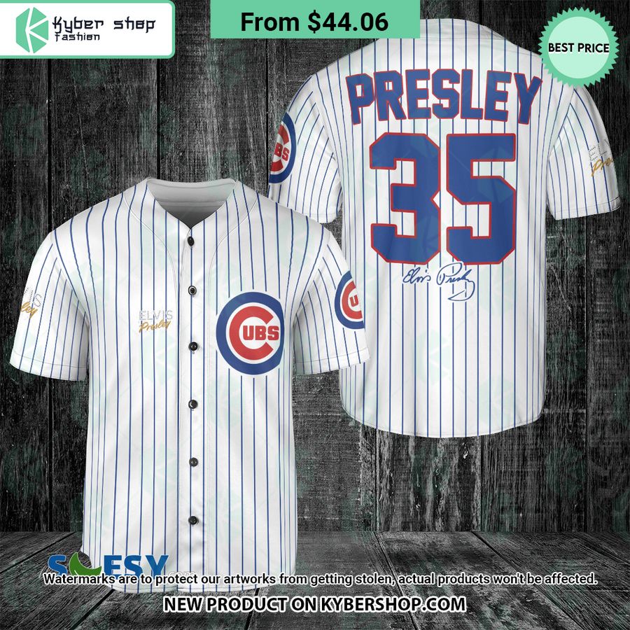 Elvis Presley Chicago Cubs Baseball Jersey