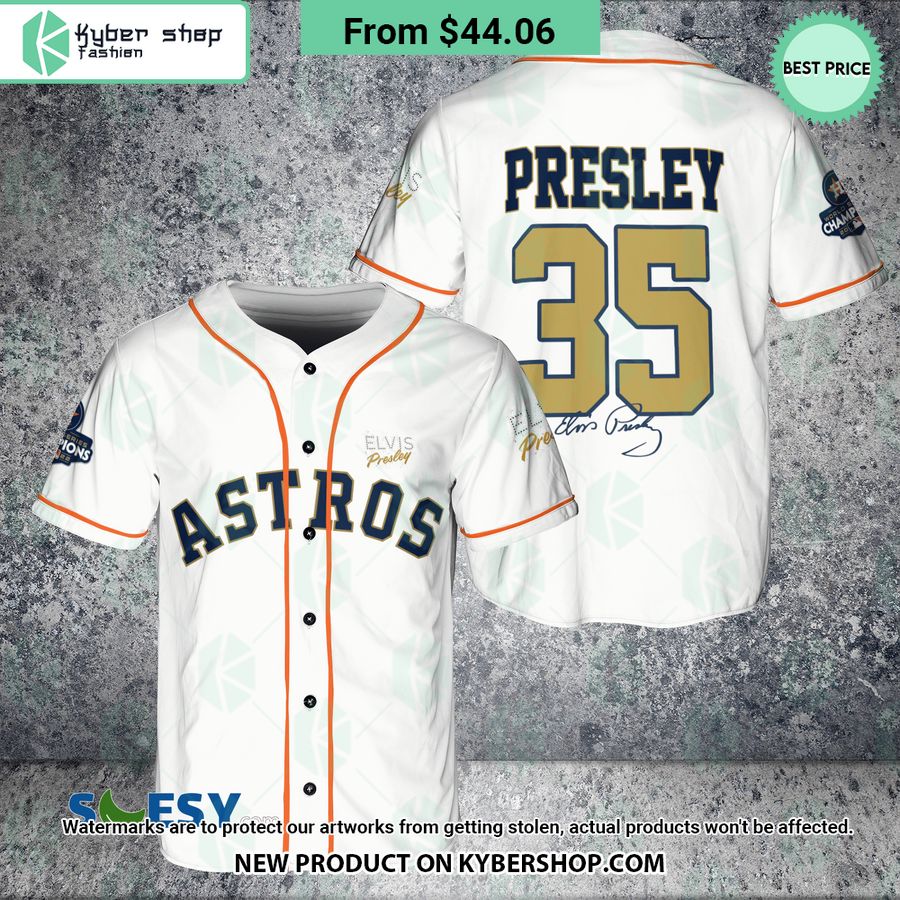 Elvis Presley Houston Atros Baseball Jersey