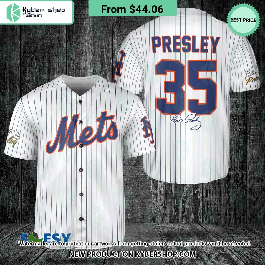 Elvis Presley New York Mets Baseball Jersey