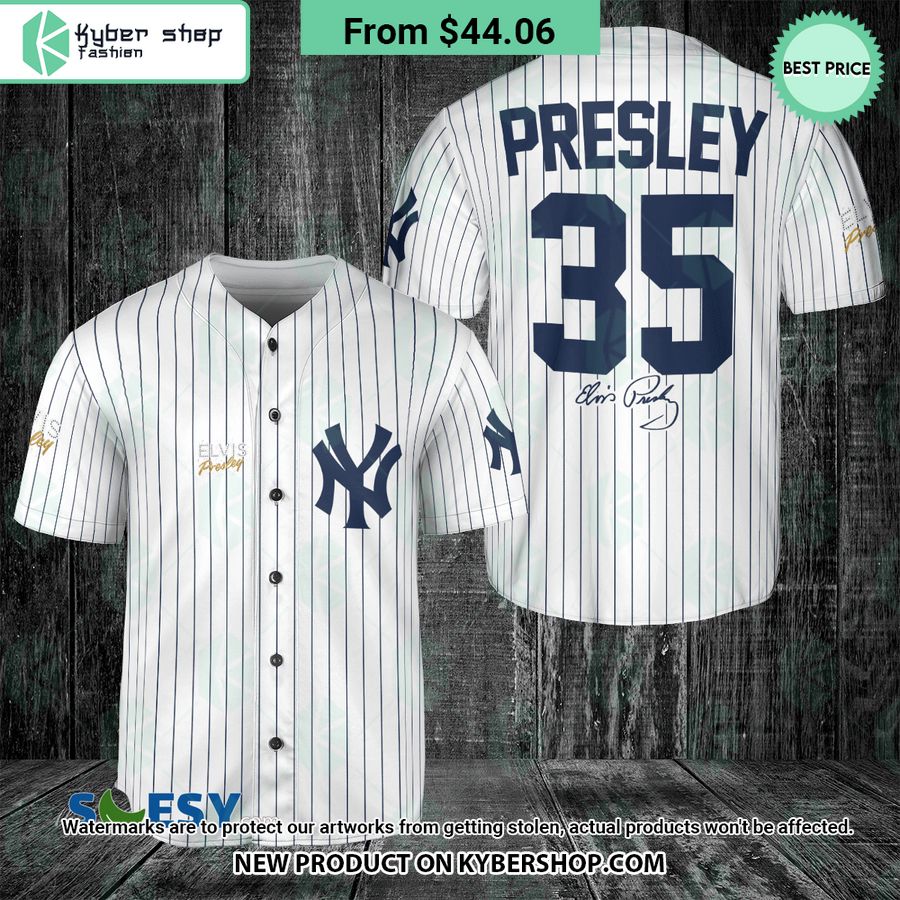 Elvis Presley New York Yankees Baseball Jersey