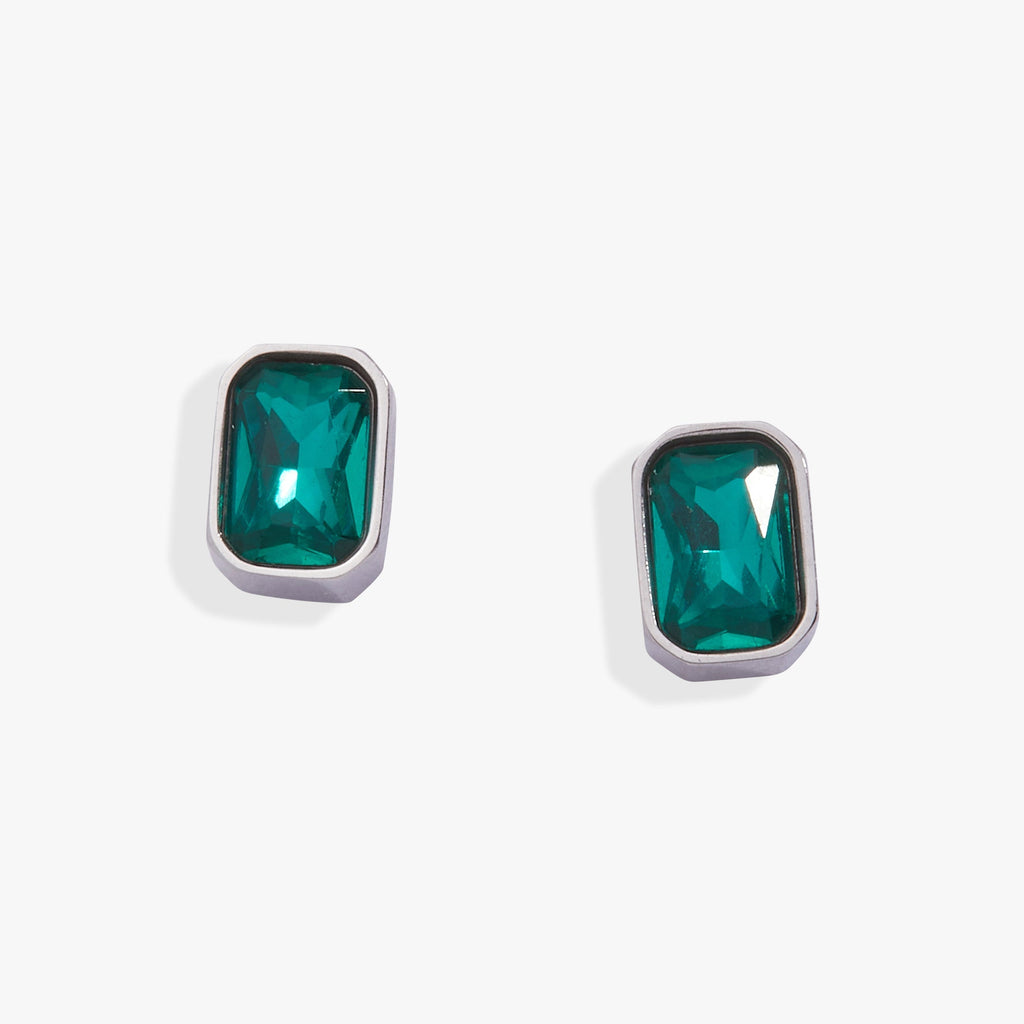 December Emerald Cut Birthstone Stud Earrings T-Shirts