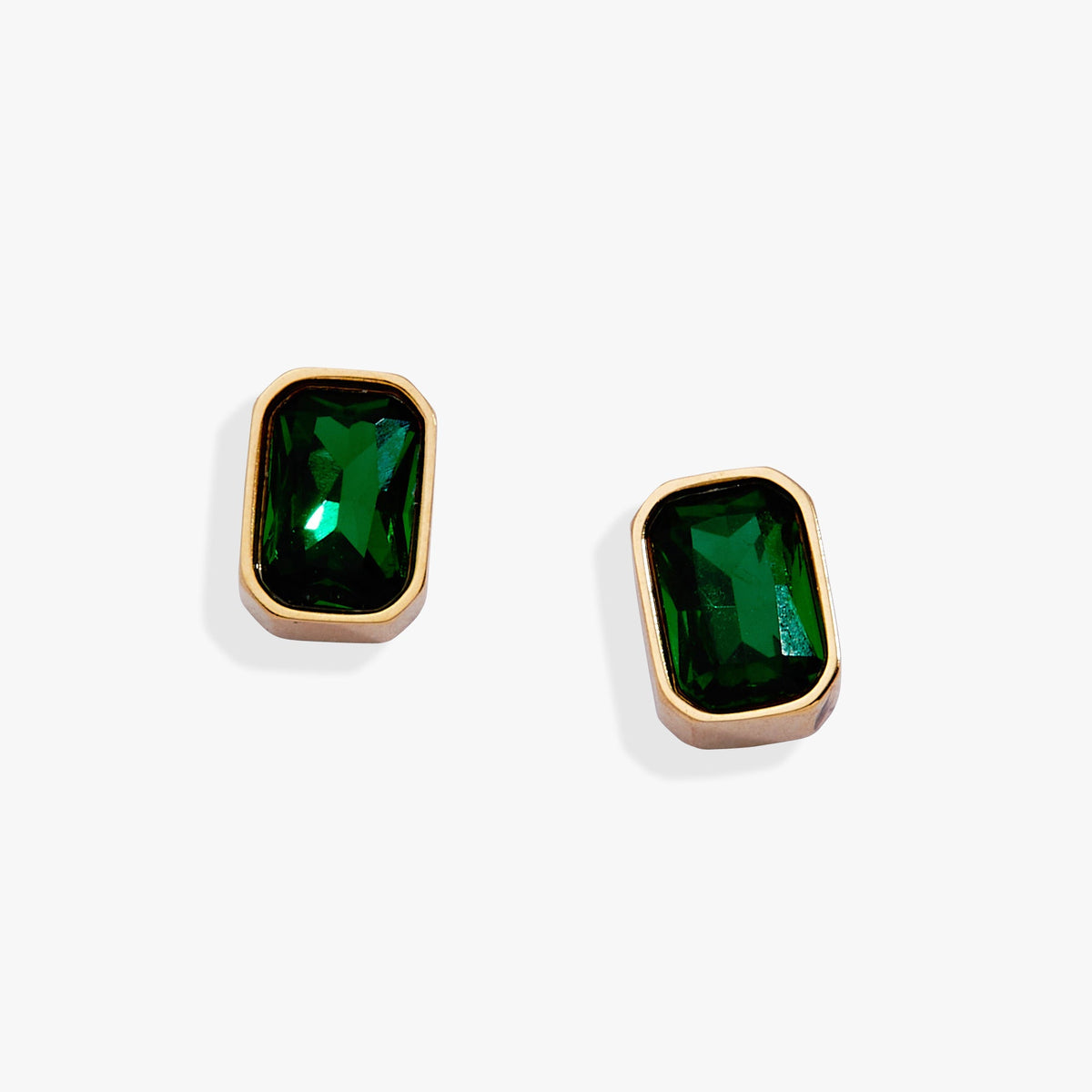 May Emerald Cut Birthstone Stud Earrings T-Shirts