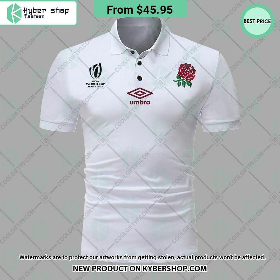 England Rugby Home Jersey Rugby World Cup 2023 Home Jersey CUSTOM Polo Shirt
