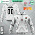 England Rugby Home Jersey Rugby World Cup 2023 CUSTOM Hoodie