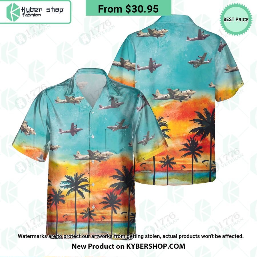EP-3 Orion Sunset Hawaiian Shirt