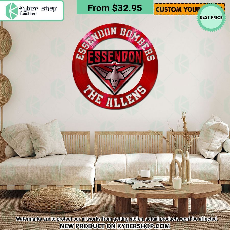 Essendon Bombers CUSTOM Metal Sign
