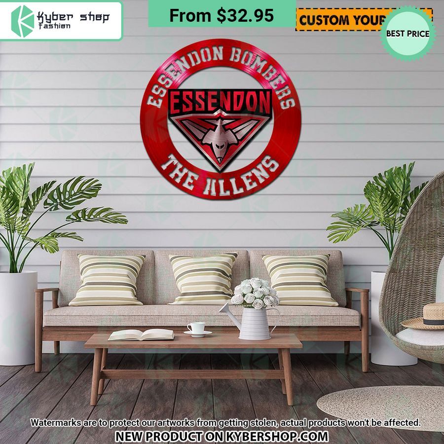 Essendon Bombers CUSTOM Metal Sign