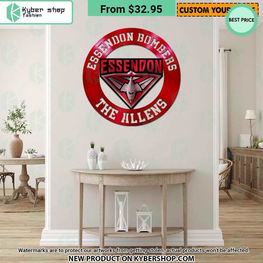 Essendon Bombers CUSTOM Metal Sign