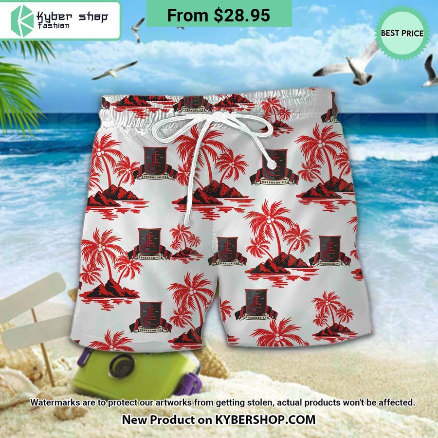 Essendon Football Club Hawaiian Shirt Shorts