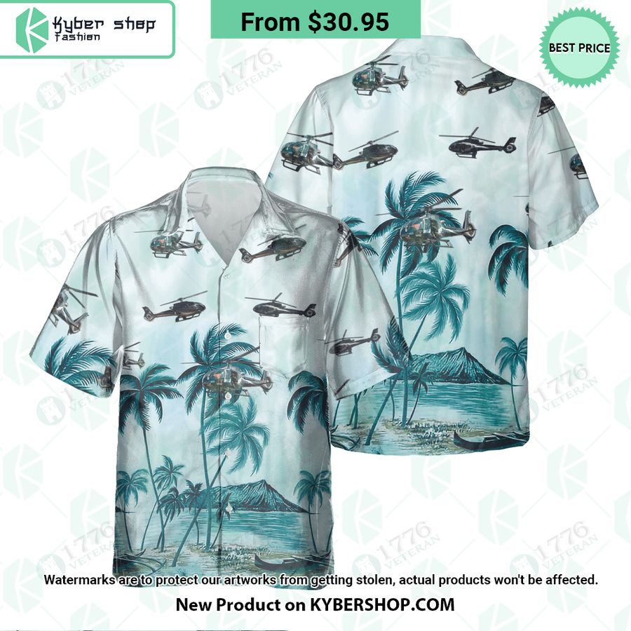 Eurocopter EC130 Palm Hawaiian Shirt