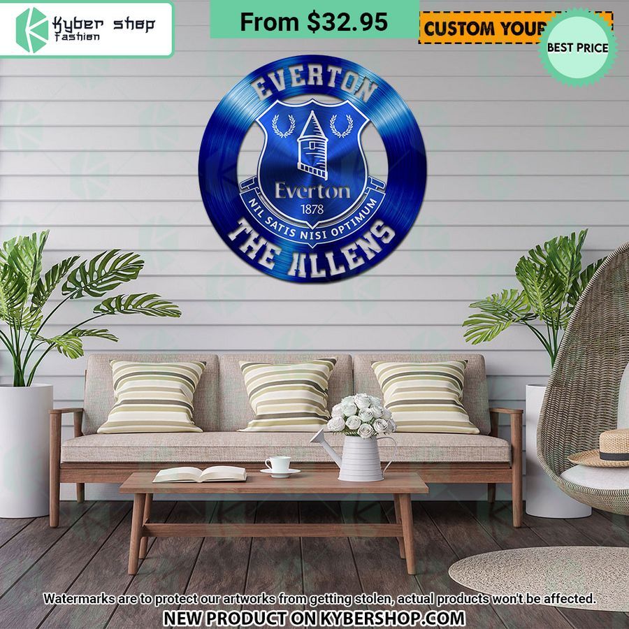 Everton FC CUSTOM Metal Sign