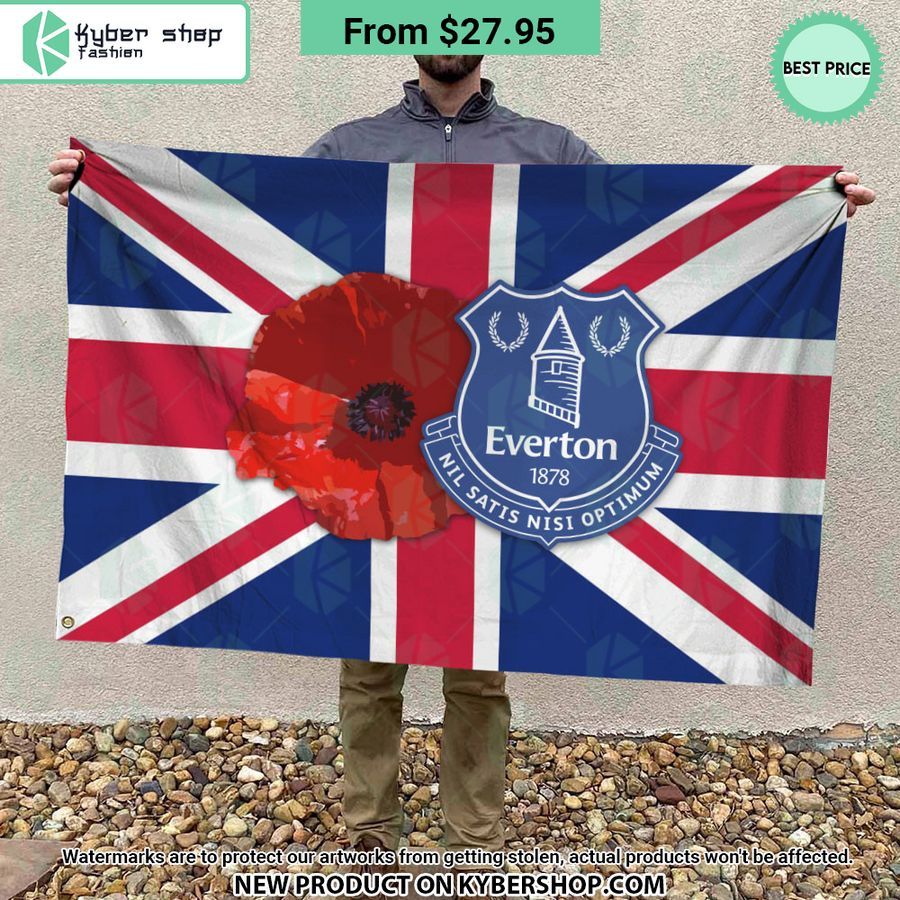 Everton FC Remembrance day Flag