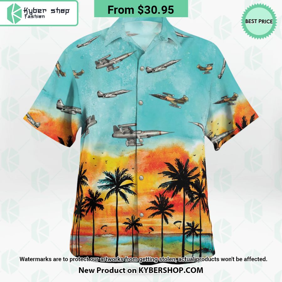 F-104 Starfighter Hawaiian Shirt