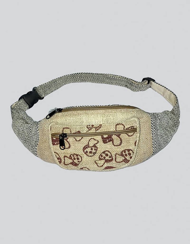 Mushroom Print Fanny Pack (Code-595PK)