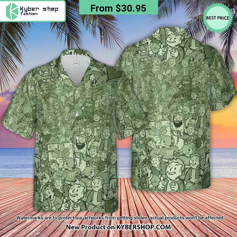 Fallout Compilation Maxi Hawaiian Shirt