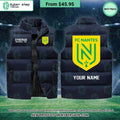 FC Nantes CUSTOM Sleeveless Puffer Down Jacket