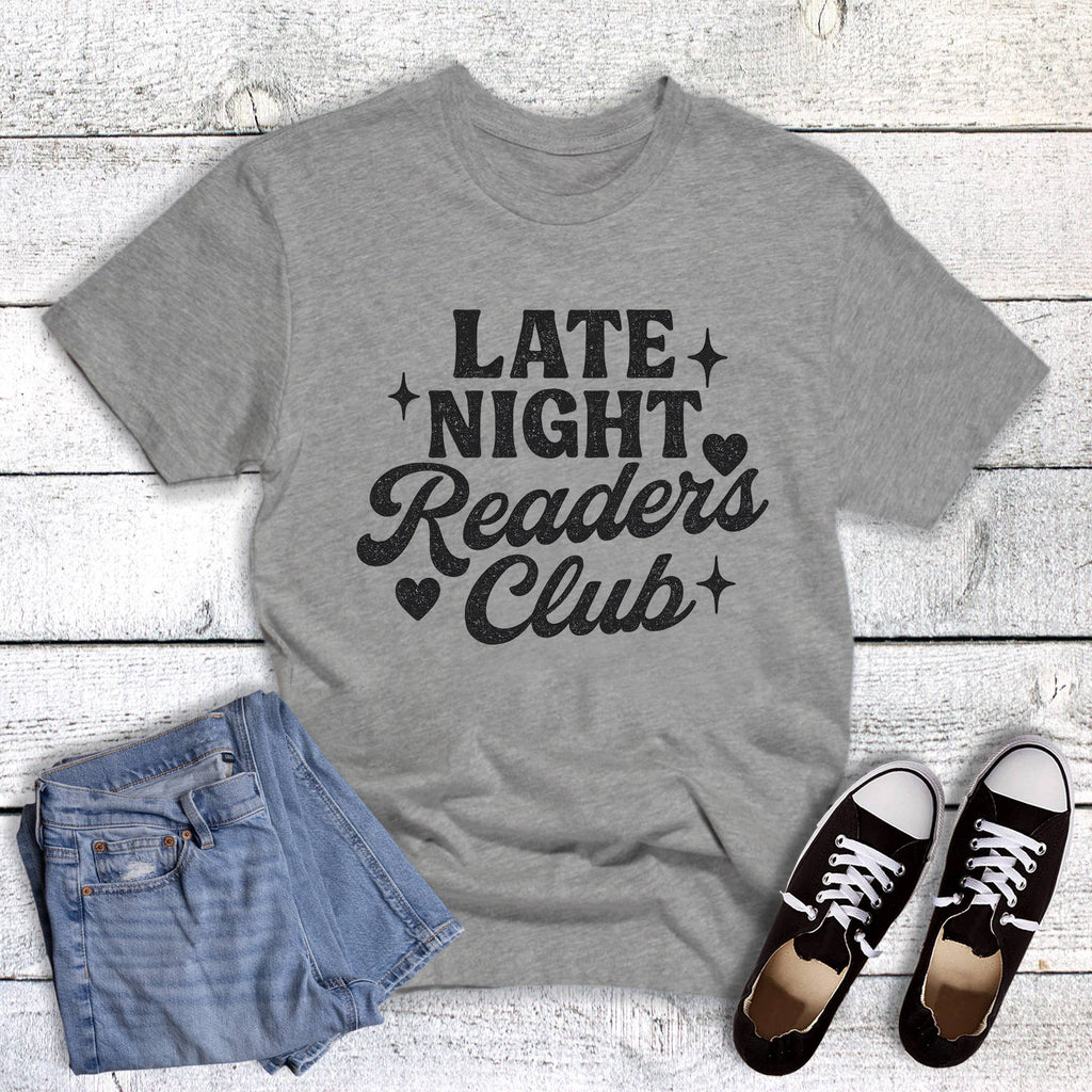 Books Reading Late Night Club Graphic Tee