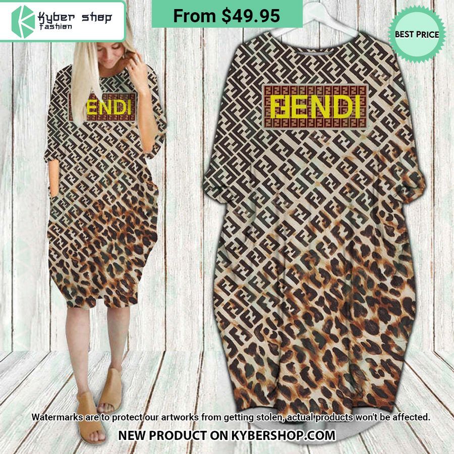 Fendi Batwing Pocket Dress