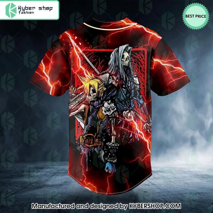 Final Fantasy Game Skull CUSTOM Baseball Jersey