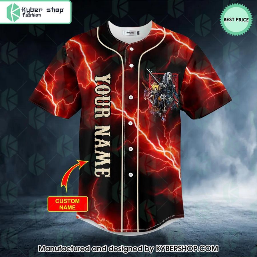 Final Fantasy Game Skull CUSTOM Baseball Jersey