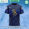 Finland National Ice Hockey Navy Hoodie, Shirt