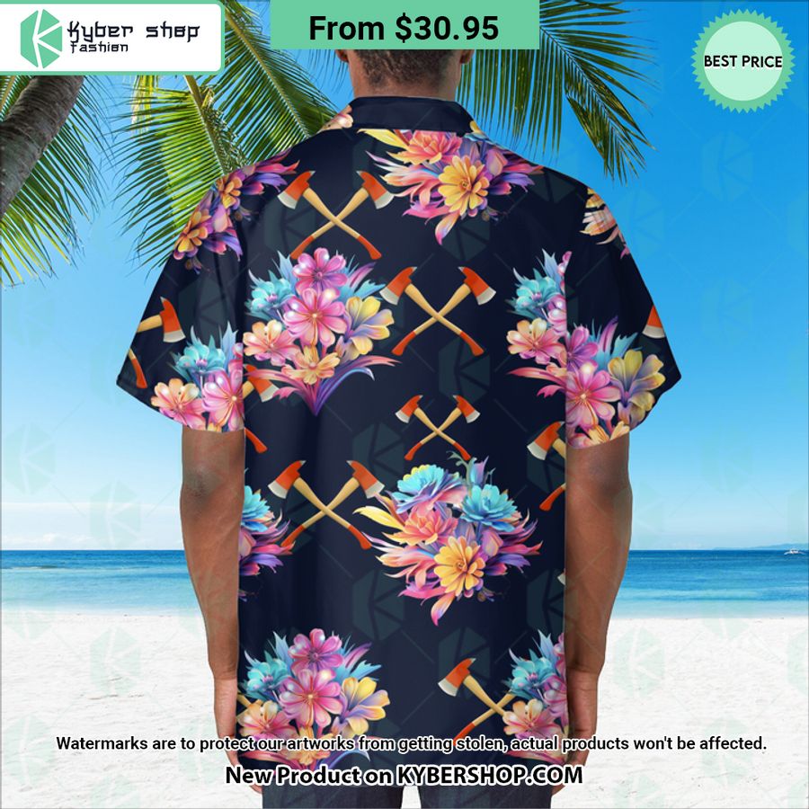 Firefighter Axe Hawaiian Shirt