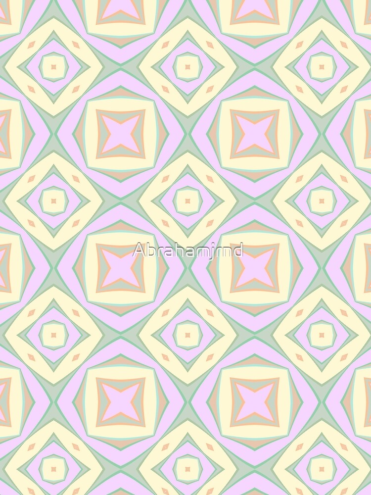 model lines decoration flower graphics imagination seamless colorful repeat pattern by Abrahamjrnd