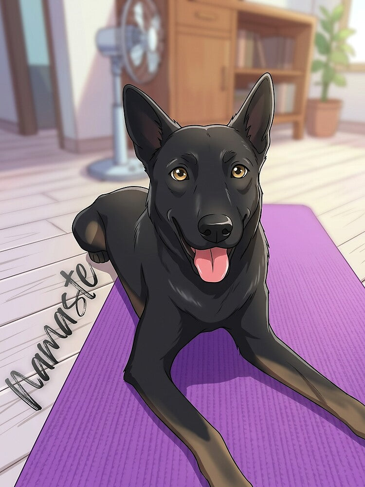 Haku Dog Yoga - Indoor Edition by hakuluna318 Unisex , , , Long Sleeve Tee