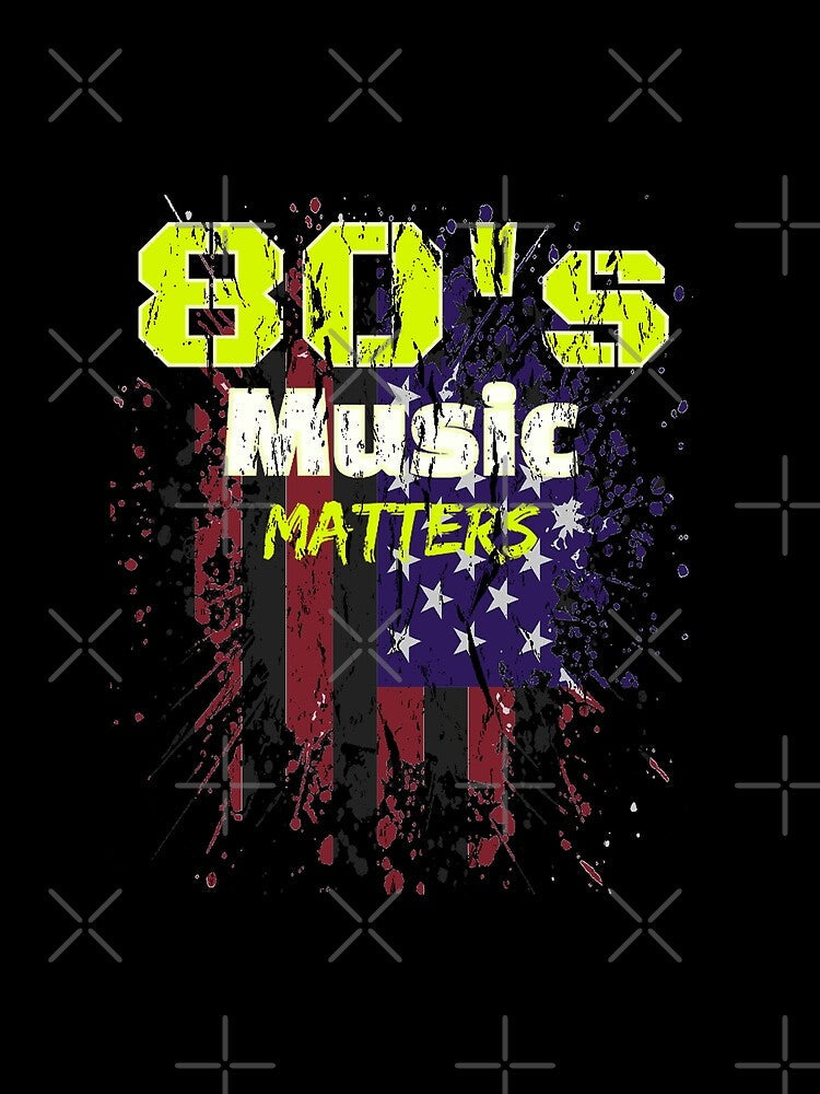 80's Music Matters USA Flag by alyedel Unisex , , , Long Sleeve Tee