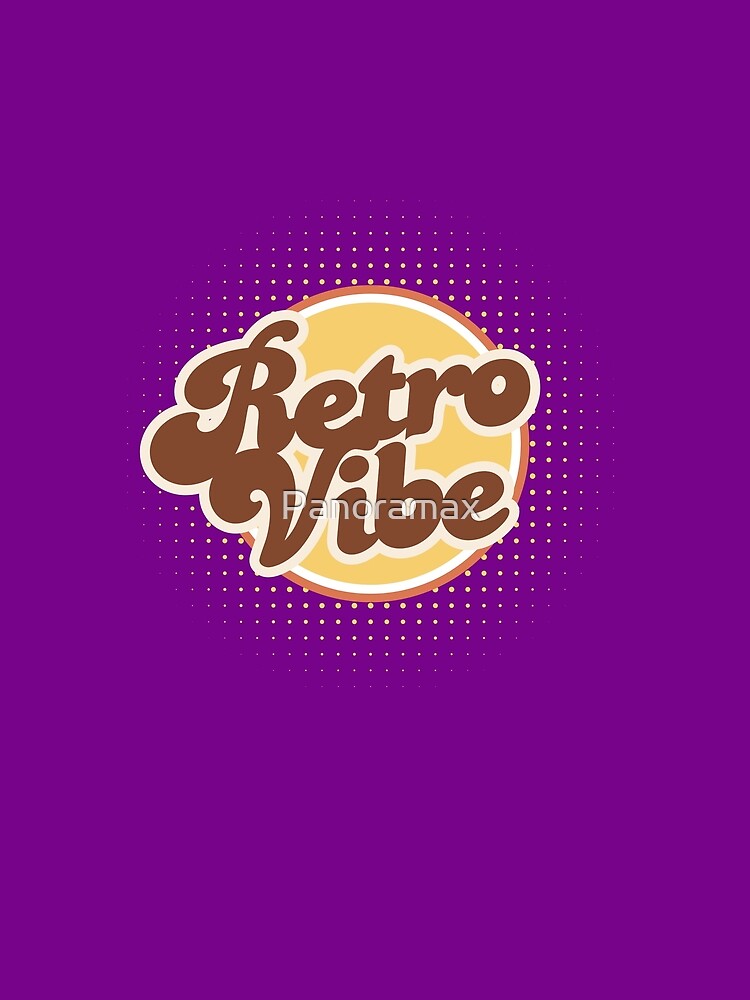 Retro Vibe – Bold Purple Retro Typography Design by Panoramax Unisex , , , Long Sleeve Tee